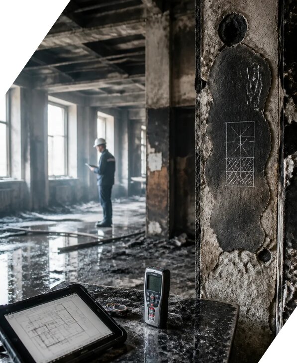 Обследование зданий после пожара в Карталах от 15647 р. | ЭкспертизаРоссия